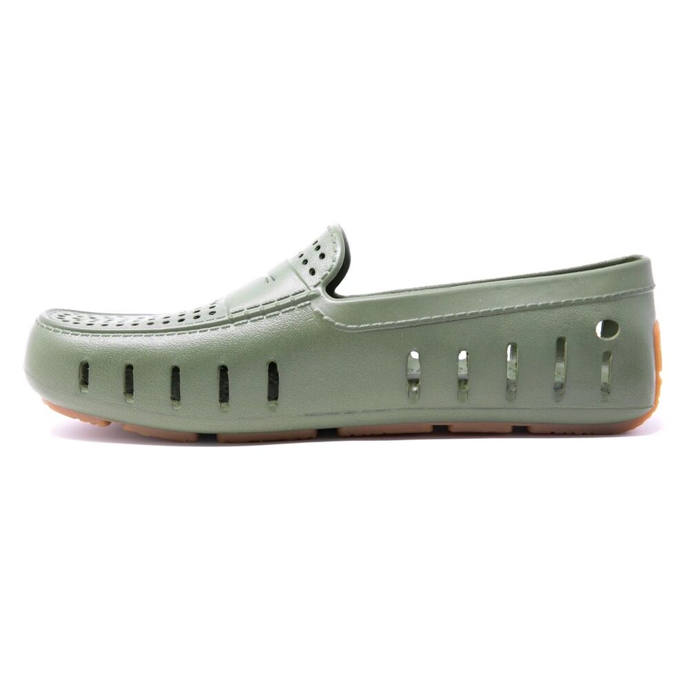 Floafers Country Club Driver Cyprus Gum Green Men's Casual Slip On Shoes 10 New